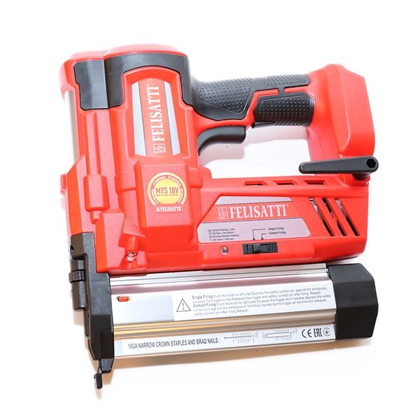 Аккумуляторный гвоздезабиватель (картон, без аккум.), 18В, макс.длина гвоздей 50мм, макс.длина скоба 40мм, до 100 гвоздей Felisatti FT1646 Felisatti