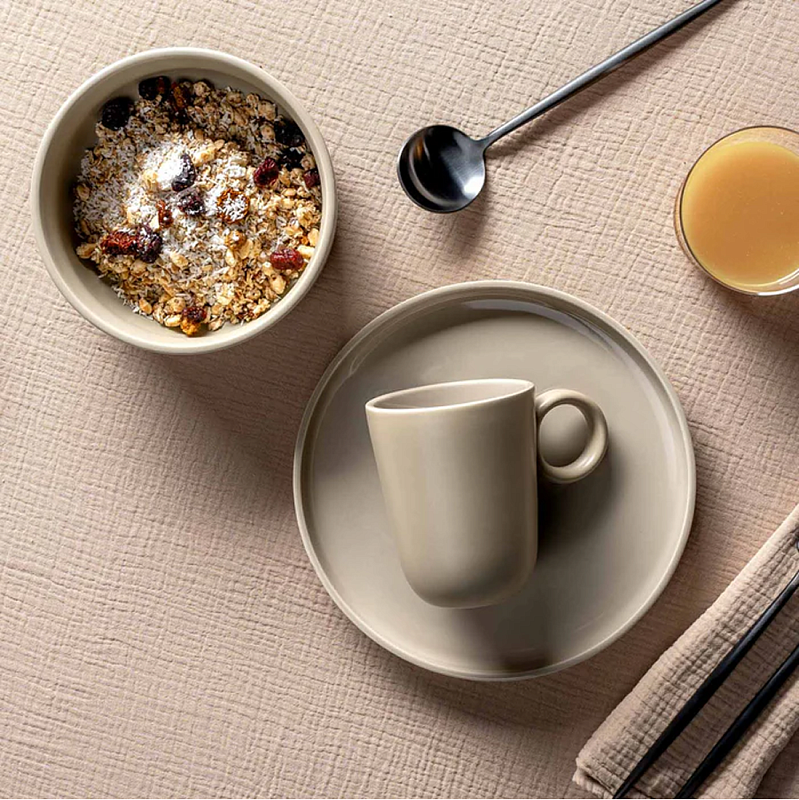 Кружка керамическая "ROMA", 400 мл, бежевый