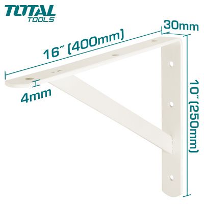 Кронштейн для полок 250 x 400 мм TOTAL THDSB1016