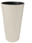 Кашпо для цветов со вставкой "КАМЕЛИЯ" №2, h 360 мм, d 190 мм, h вставки 170 мм, свет.-серый Гарденпласт 00172