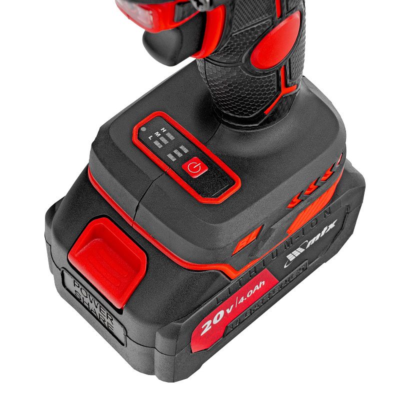 Гайковерт ударный аккумуляторный бесщет. CIWU-BL-20-600, Li-Ion, 20 В MTX 26585