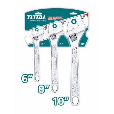Набор разводных ключей 3 пр TOTAL THTK1013