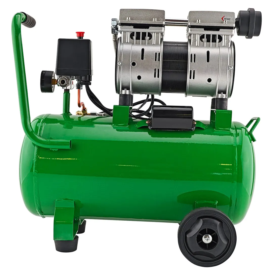 Компрессор поршневой безмасляный с прямым приводом, 0.75кВт, 8 бар,ресивер 24л, 105л/м, 1380 об/мин, 220В RockForce RF-20/24I