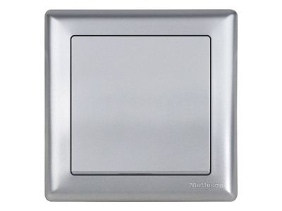 Выключатель 1-клав. (скрытый, винт. зажим) серебро, DARIA, (10 A, 250 V, IP 20) Mutlusan 21204010282