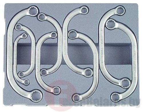 Набор С-образных накидных ключей 8-22 мм 9 пр. Force 50911