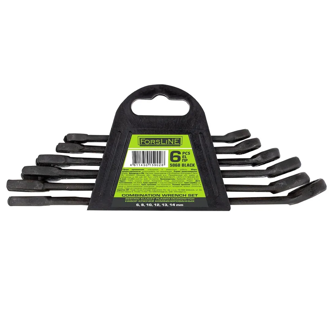 Набор ключей комбинированных 6-14 мм 6 пр ForsLine FL-5068 BLACK
