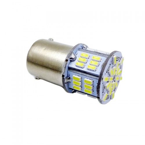 T15 S099B /белый/(BAY15D) 54SMD 3014 10-30V 2 contact, коробка 2 шт AVS A07182S