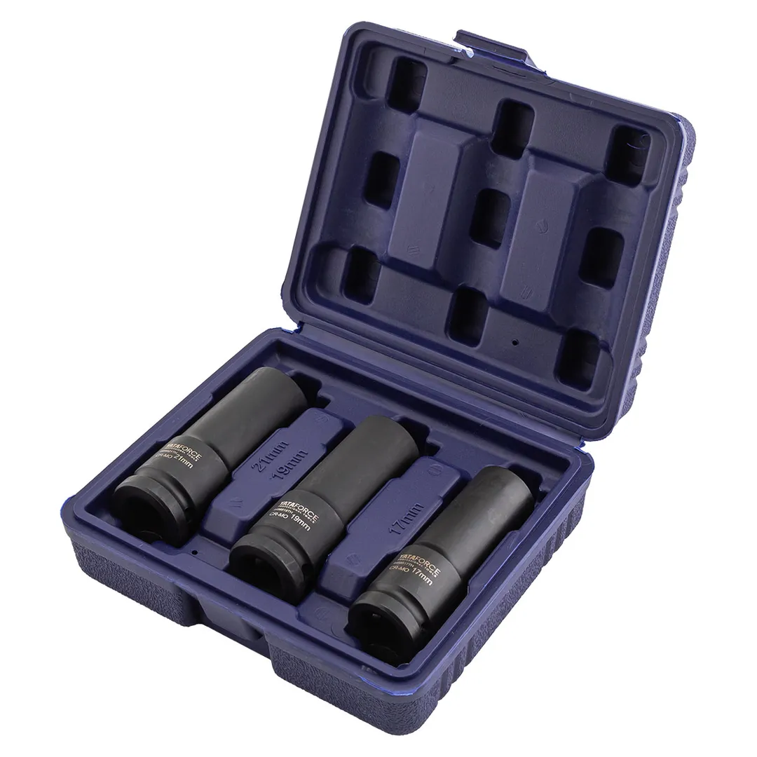 Набор ударных головок 17, 19, 21 мм 1/2'' 6-гр 3 пр YATAFORCE YF-4032TH