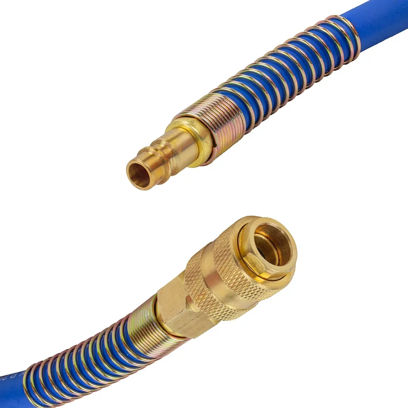 Шланг резиновый воздушный армированный с быстросъемами 8x14 мм, 10 м Forsage F-AHF-108