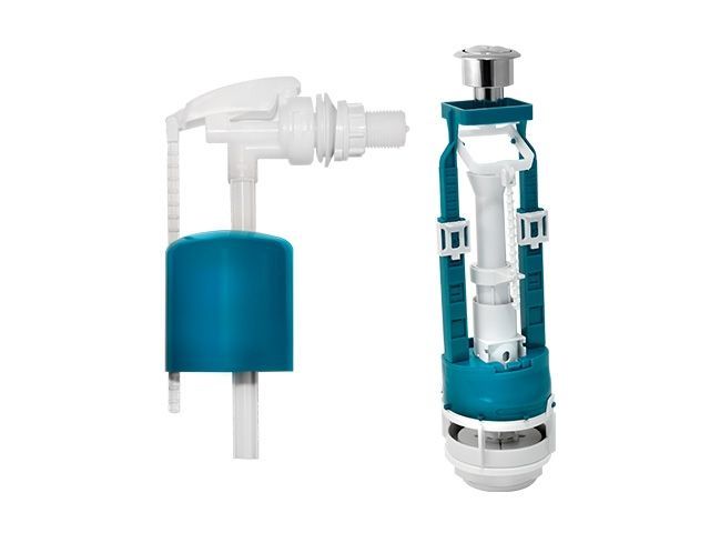 Арматура хром кнопка, бок.подводка, ИнкоЭр И - СБ1- БпрН-А-М Р