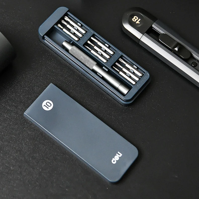 Набор прецизионных отверток Deli YS EDL241010J, 10 шт., кейс