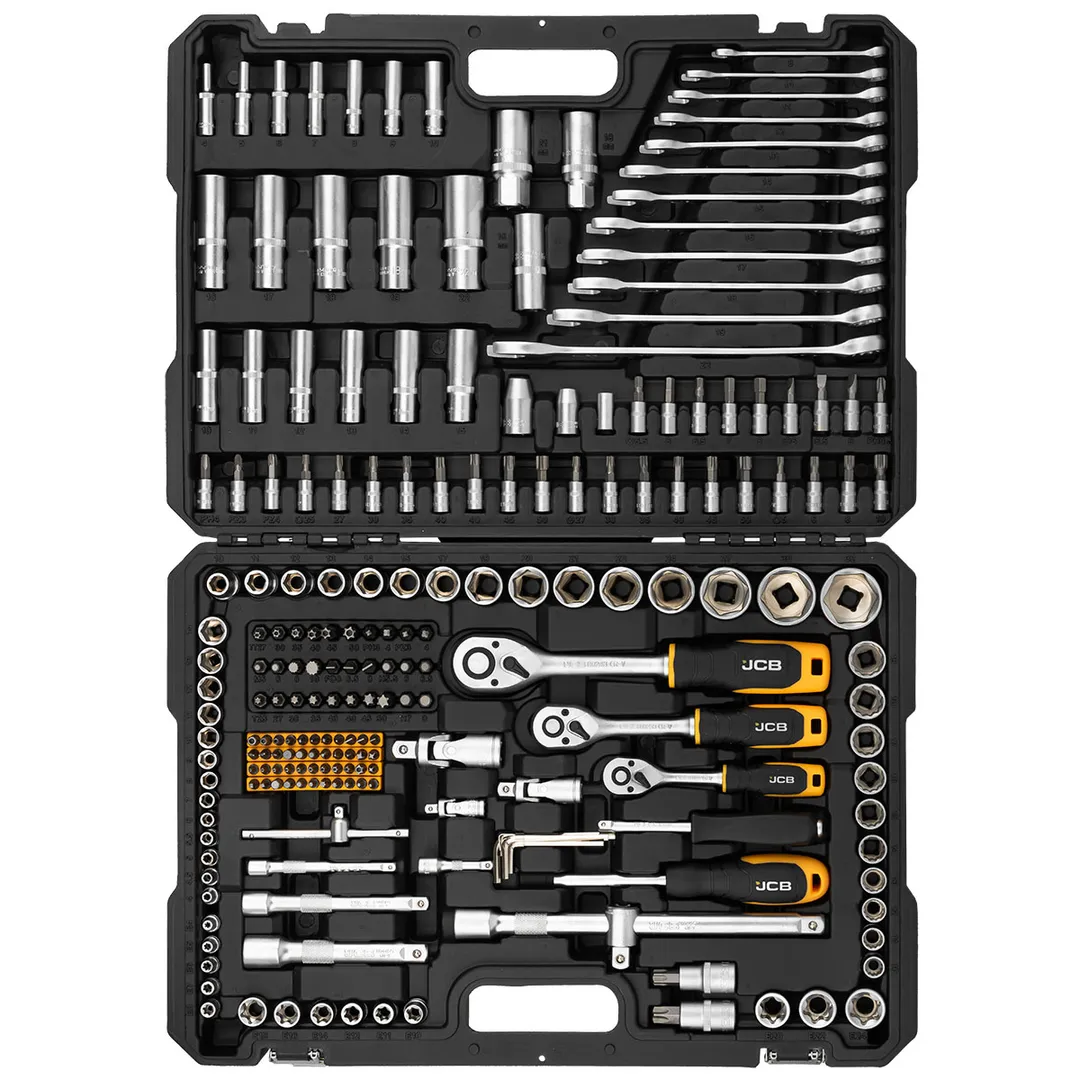 Набор инструментов 216 пр. 1/4''&3/8"&1/2'' 6-гр JCB JCB-38841