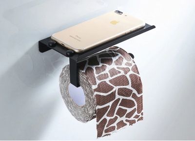 Бумагодержатель, авиационный алюминий, черный Ledeme L5503-4