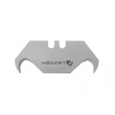 Лезвия сменные для ножа трапециевидные крючкообразные 19 мм SK5 5 шт Hoegert HT4C668