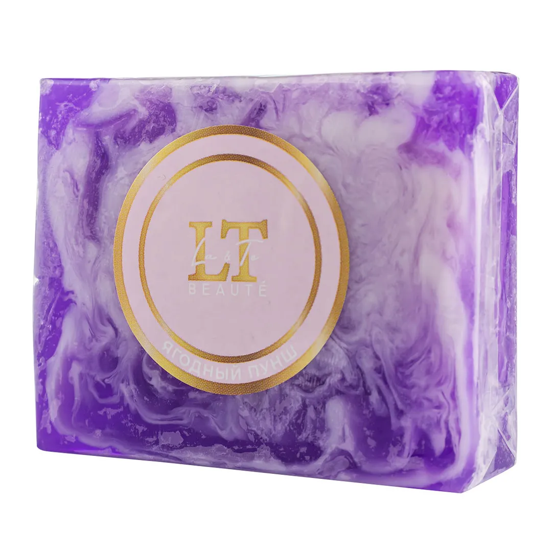Мыло твердое ручной работы с добавлением эфирных масел ''Ягодный пунш'' La and Te beaute LT-6143(+ уп)