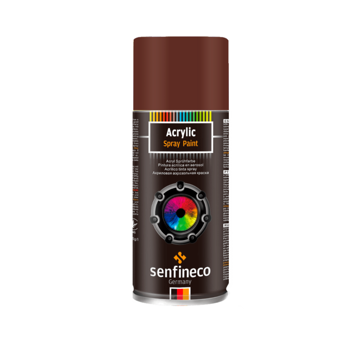 Краска-спрей акриловая коричневая 400 мл. Paint Acrylic Brown Chocolate Senfineco 4333