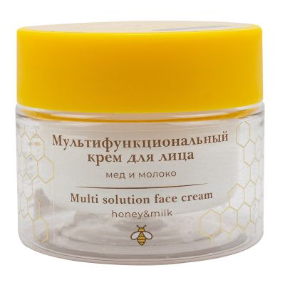 Мультифункциональный крем для лица мед и молоко для сухой кожи La and Te beaute LT-1244