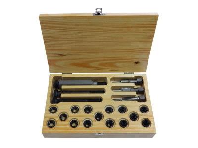 Набор метчиков и футорок для восстановления резьбы свечей накаливания 21 пр. Partner PA-1012-125