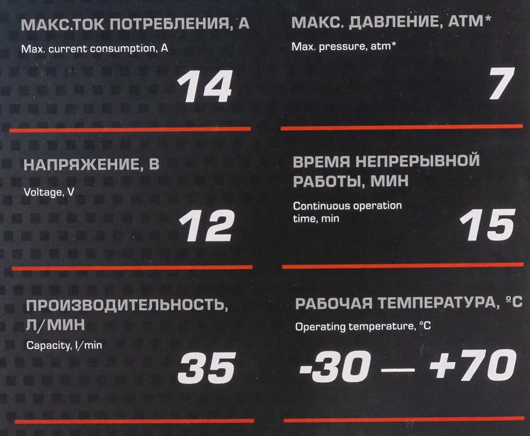 Компрессор поршневой автомобильный 14A 12V ForceKraft FK-582