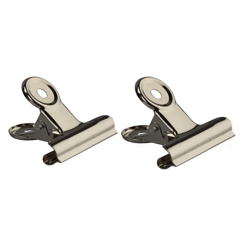 Зажим для бумаги "Сонет", 50 мм, набор 2 штуки