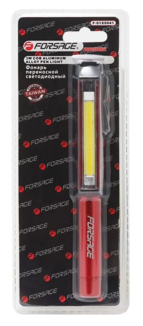 Фонарик переносной светодиодный в комплекте с батарейками CUB, 3xAAA Forsage F-01X0041