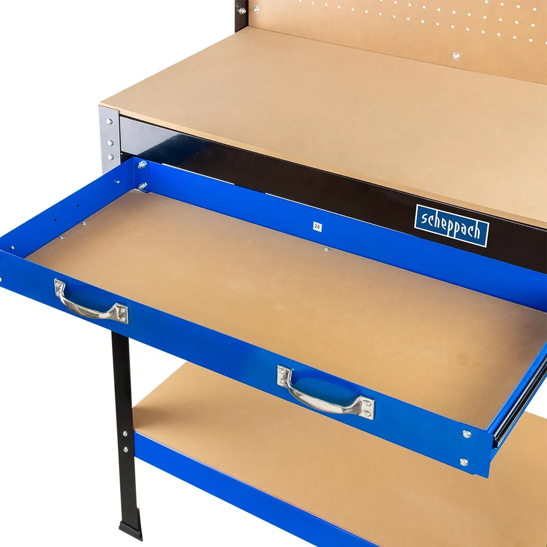 Верстак слесарный металлический 800х400х1400 мм Scheppach Sch-TW-WT00301