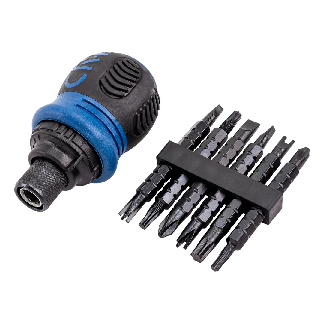 Отвертка реверсивная с набором бит Scheppach Sch-32807MR