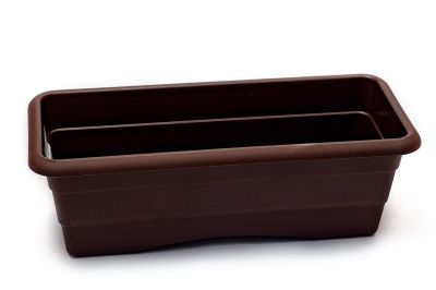 Ящик балконный №1, l=400 h=140, шоколад Гарденпласт 80001