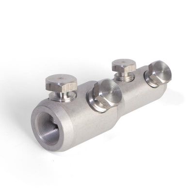 Соединитель болтовой переходной с угловым расположением болтов. Евросерия КВТ