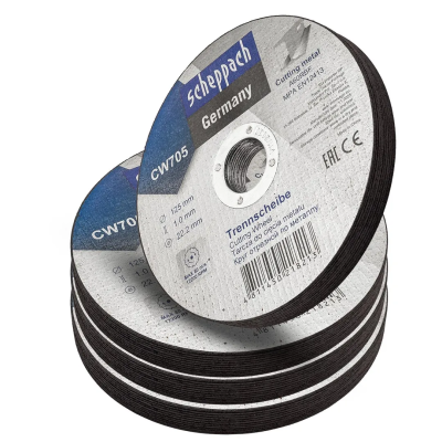 Круг отрезной по металлу 125х1.0.х22,2 мм, 40 шт Scheppach Sch-CW705[40шт к-т]