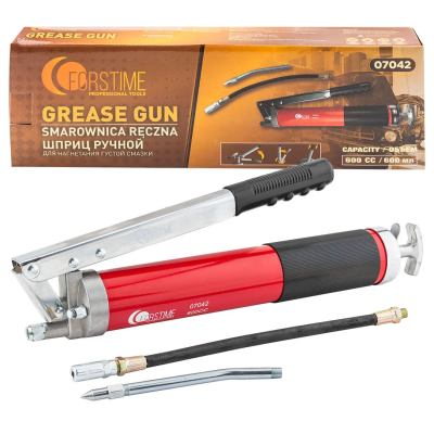Шприц ручной для нагнетания густой смазки 600 мл FORSTIME FT-07042