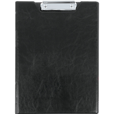 Планшет открывающийся с зажимом, A4, винил, черный