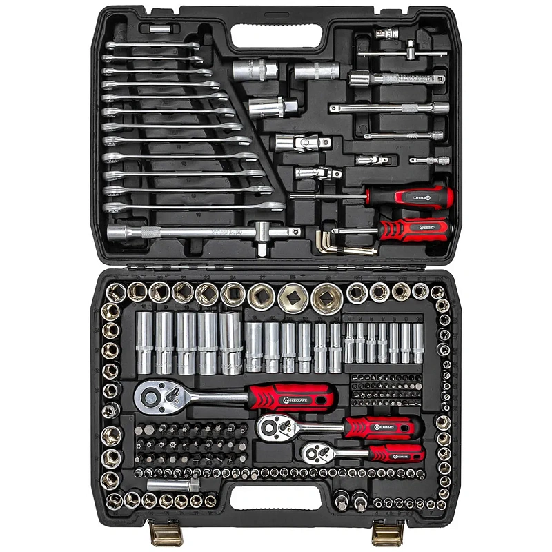 Набор инструментов 216 пр. 1/4''&3/8'&'1/2'' 6-гр. ForceKraft FK-38841 TQ