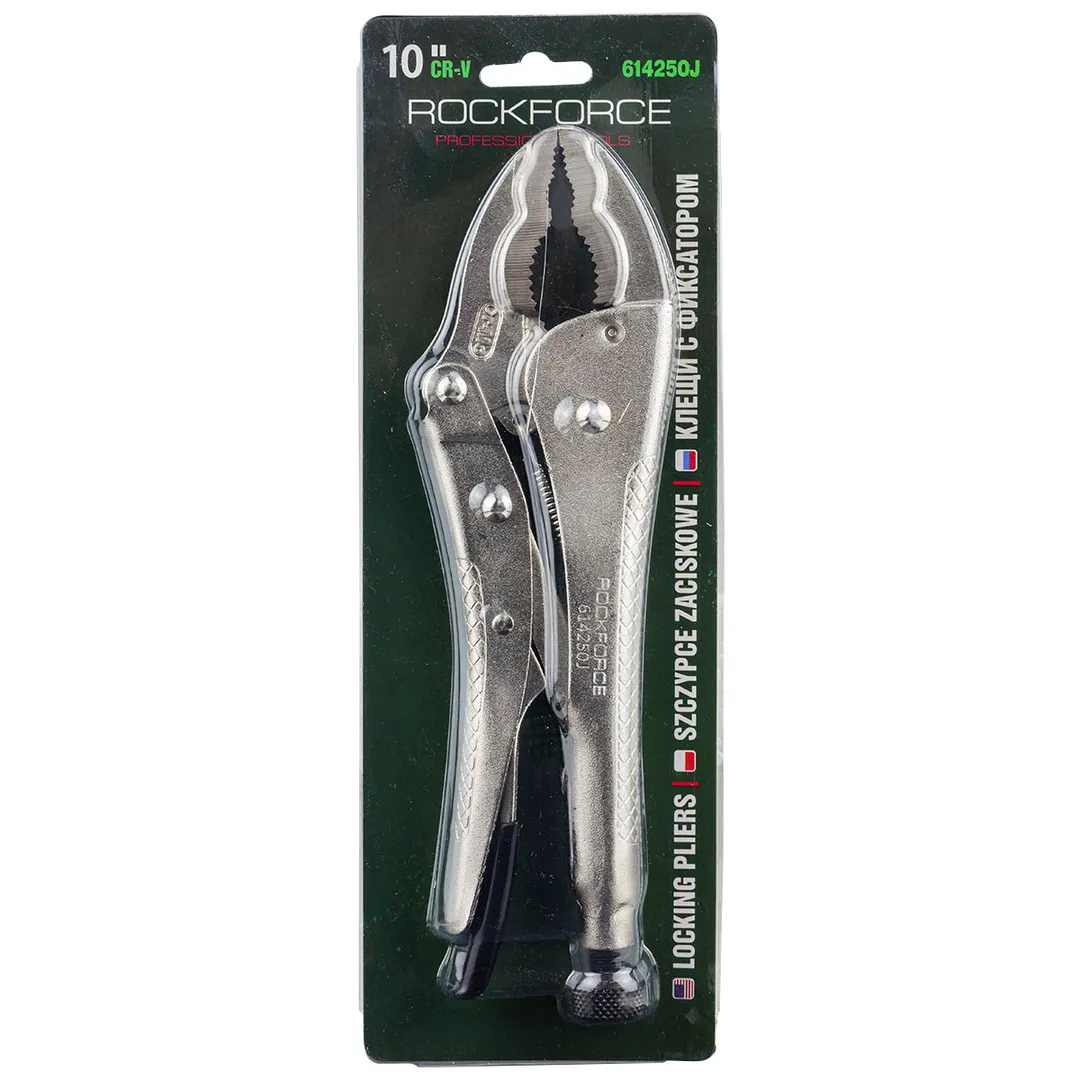 Зажим гейферный с двойным овальным захватом 250 мм RockForce RF-614250J