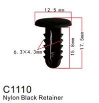 Клипса для крепления внутренней обшивки а/м Ниссан пластиковая, 100 шт Forsage C1110(Nissan)
