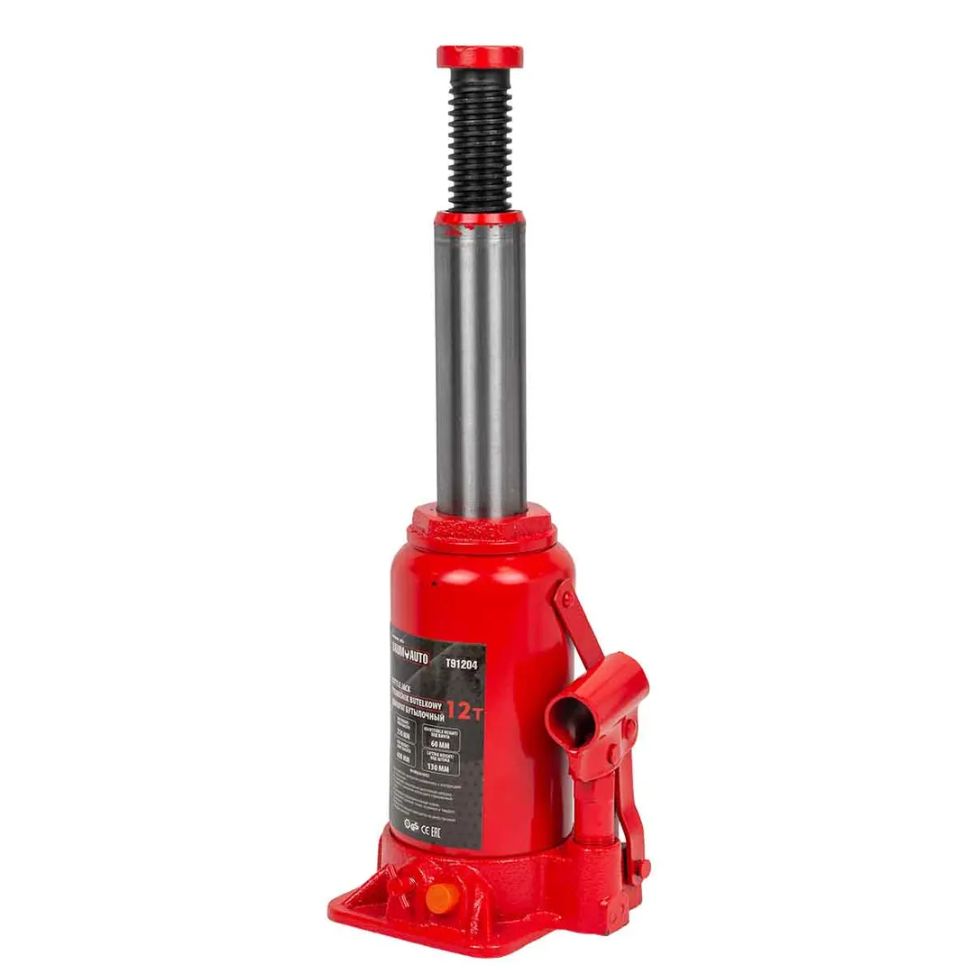 Домкрат бутылочный 12 т с клапаном, 210-400 мм BaumAuto BM-T91204