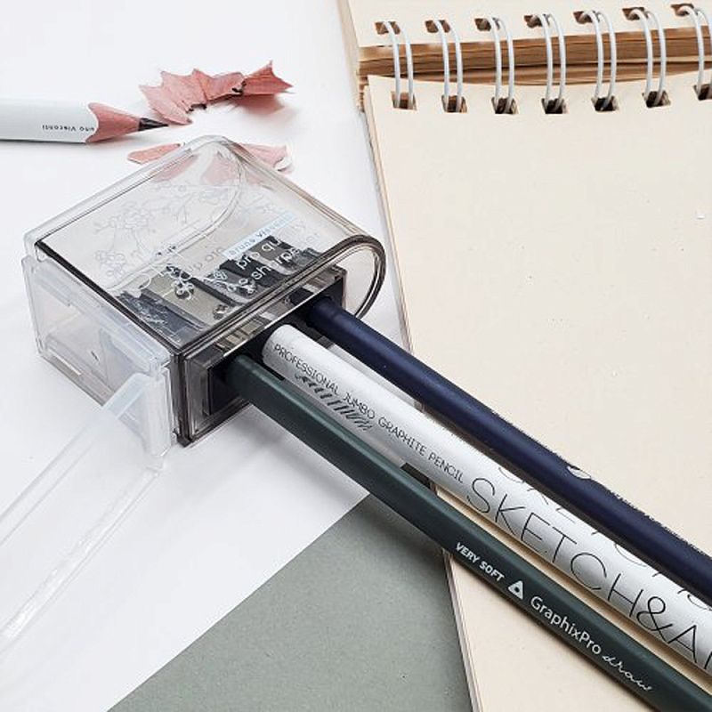 Точилка "Sketch&Art", 3 отверстия, с контейнером