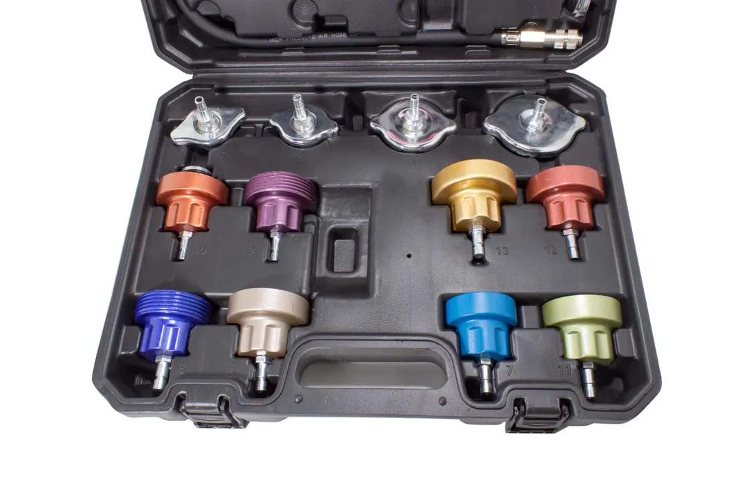Набор приспособлений для тестирования систем охлаждения 14 пр. 0-2.5bar Forsage F-914G1