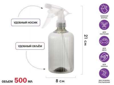 Опрыскиватель ручной 0,5 л с пульверизатором PERFECTO LINEA 42-500823