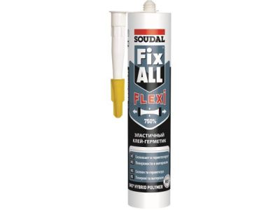 Клей-герметик гибрид."Soudal" Fix All Flexi белый 290 мл SOUDAL 117383