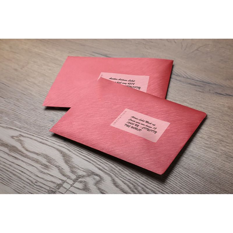 Самоклеящиеся этикетки универсальные Rillprint, 105х74 мм, 25 листов, 8 штук, полупрозрачный