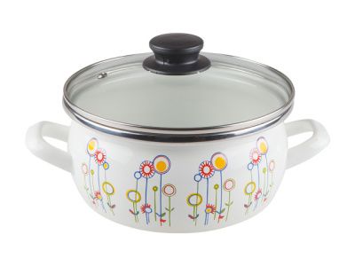 Кастрюля 3 л "Луговые цветы" Сантэкс 1-2430112(Бл)(06)