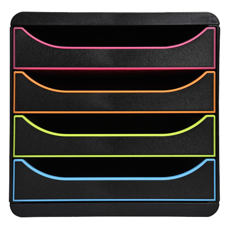 Блок из 4 лотков закрытый "BlackOffice Big Box Plus", 347x278x267 мм