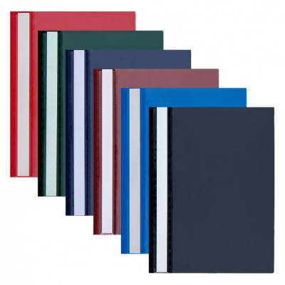 Папка-скоросшиватель "Panta Plast", А4, панорама, темно-синий