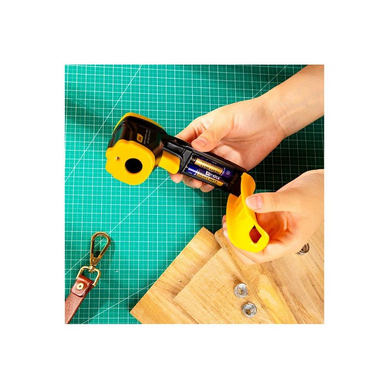 Термометр инфракрасный Deli YS EDL333380, -30-380℃, LCD дисплей, желтый, черный