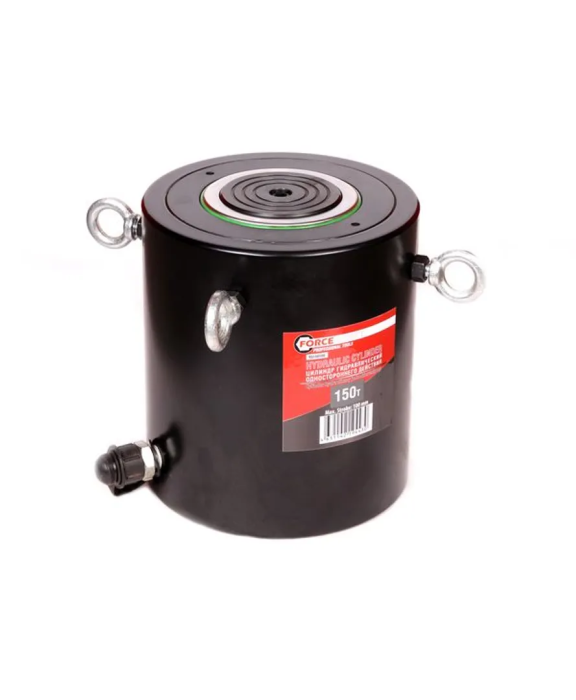 Цилиндр гидравлический 150 т, ход штока 100 мм, Øштока 115 мм, общий Ø205 мм, L232 мм, 700bar ForceKraft FK-YG150100