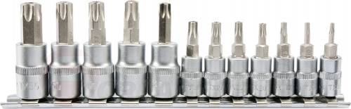 Набор головок-бит TorxTR 1/4''&3/8'' 12 пр. CrV Yato YT-04332