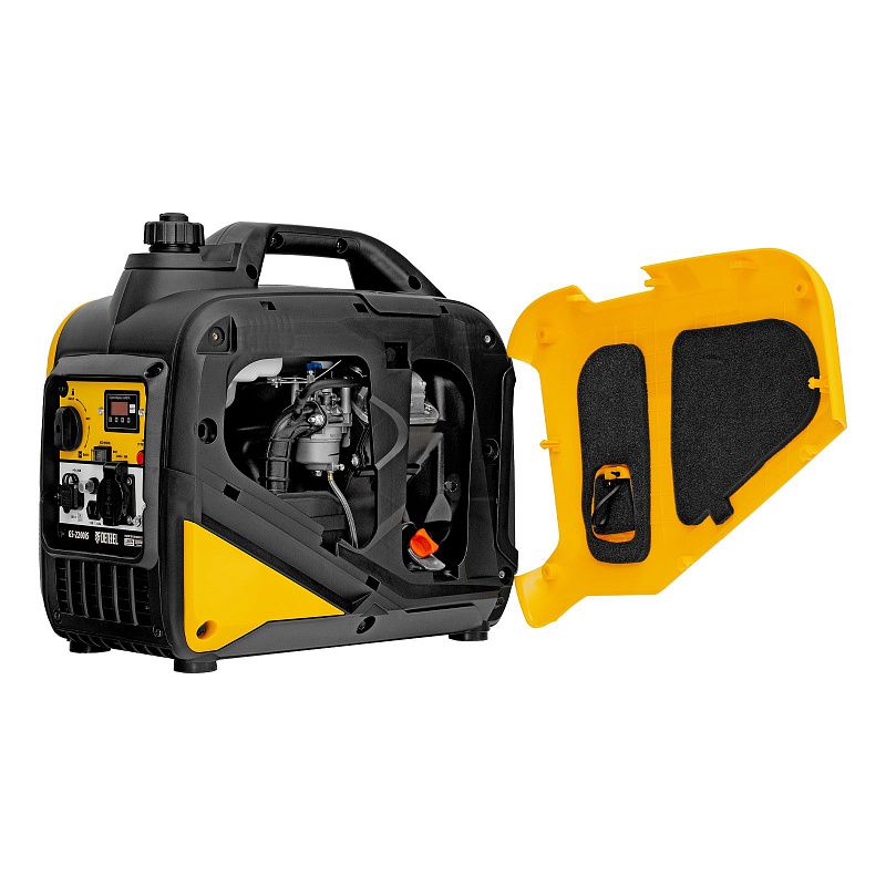 Генератор инверторный GS-2200iS, 2,2 кВт, 230 В, закрытый корпус, ручной старт DENZEL 94713