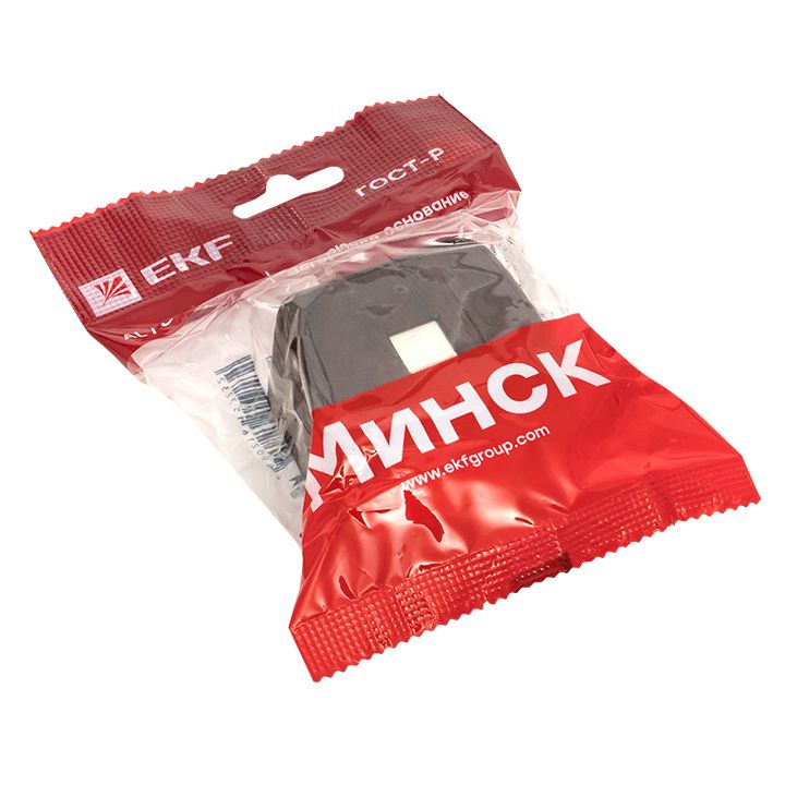 Розетка Phone 1-местная ОП Минск тёмное дерево EKF EGT01-034-40