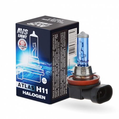 Лампа галогенная ATLAS BOX /5000К/ H11.12V.55W (1 шт.) AVS A78887S
